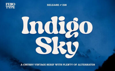 Indigo Sky Font