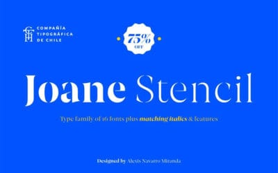 Joane Stencil Font