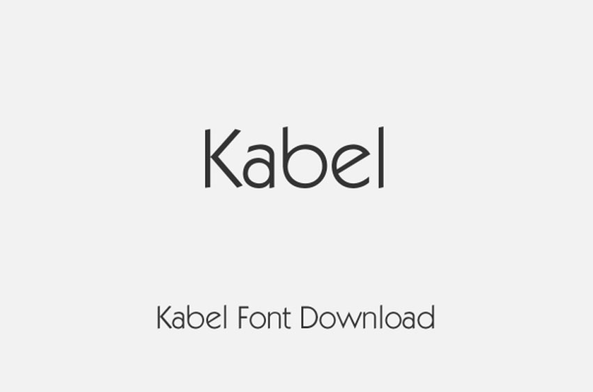 Kabel Font