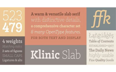 Klinic Slab Font