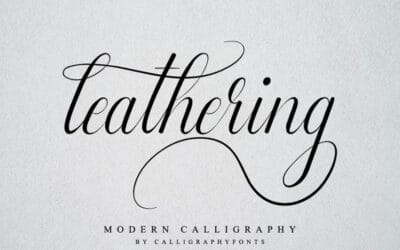 Leathering Font