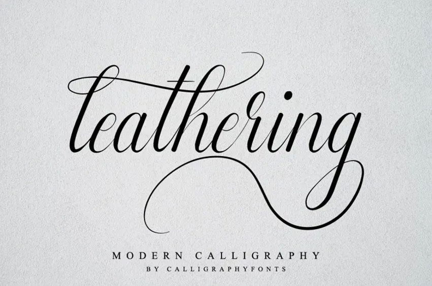 Leathering Font