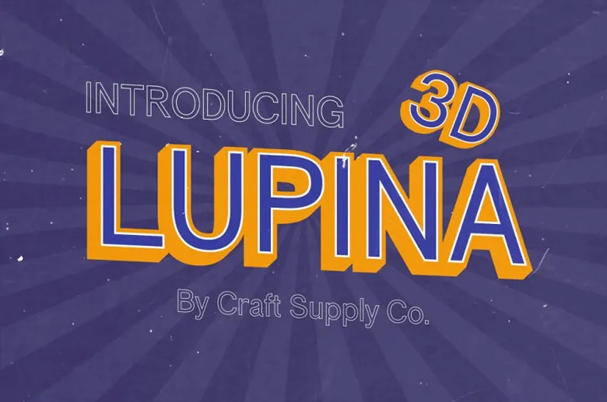 Lupina 3D Font