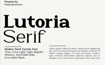 Lutoria Serif Font