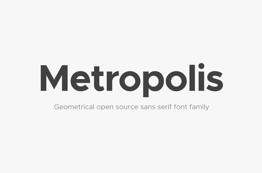 Metropolis Font