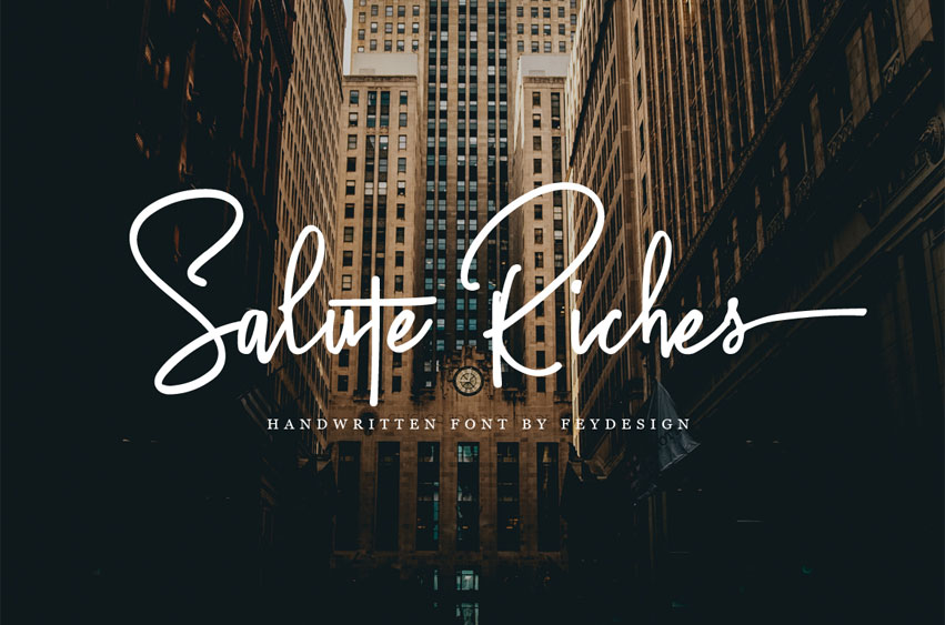 Salute Riches Font