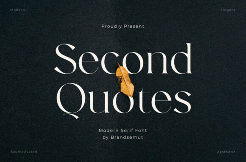 Second Quotes Font