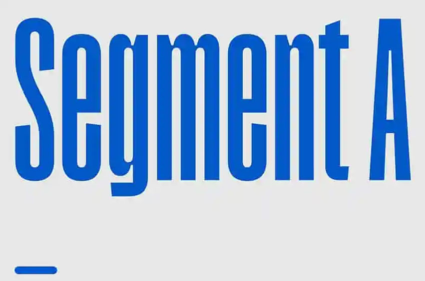 Segment A Font