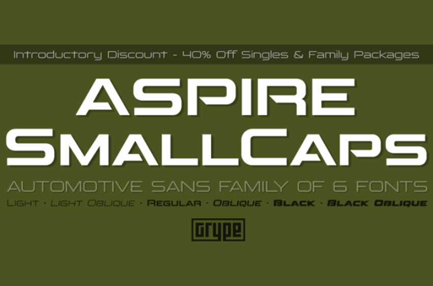 Aspire SmallCaps Font