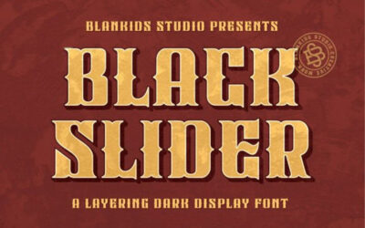 Black Slider Font