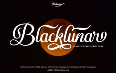 Blacklunar Font