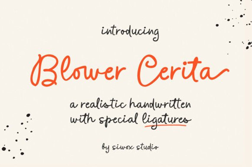 Blower Cerita Font