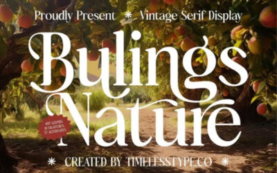 Bulings Nature Font