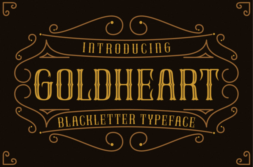 GoldHeart Font