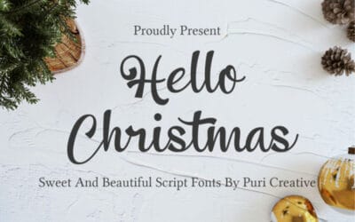 Hello Christmas Script Font