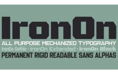 IronOn Font