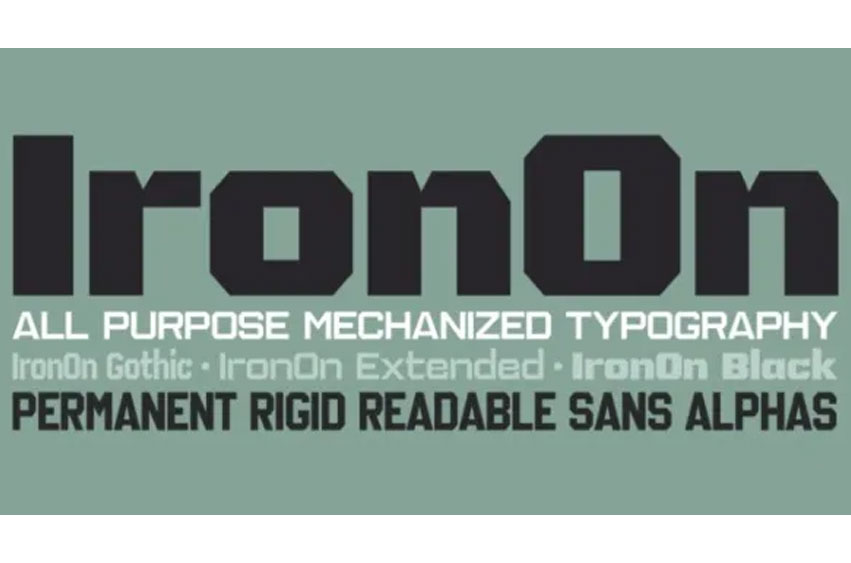 IronOn Font