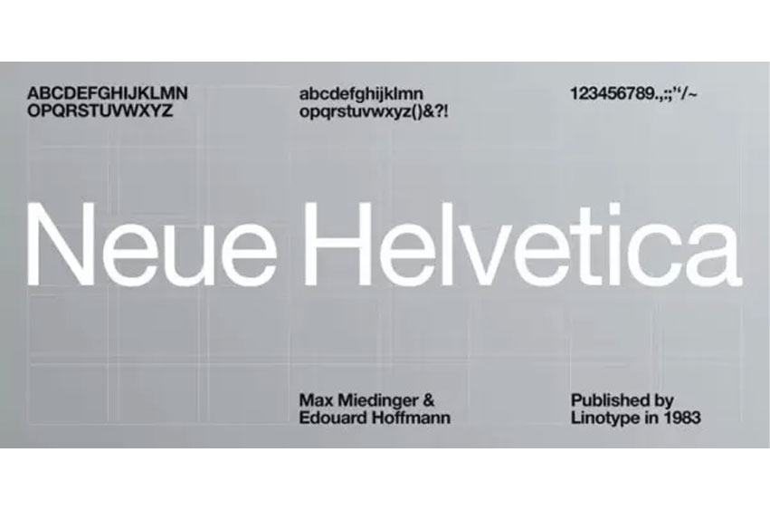 Neue Helvetica Font