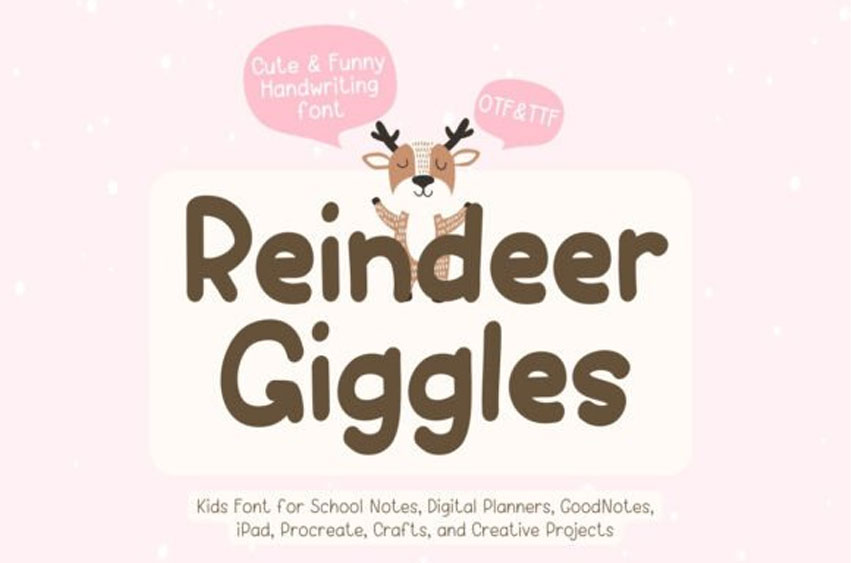 Reindeer Giggles Font