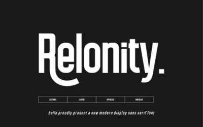 Relonity Font