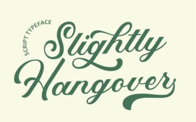Slightly Hangover Font