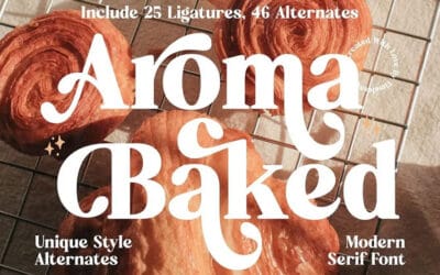 Aroma Baked Font