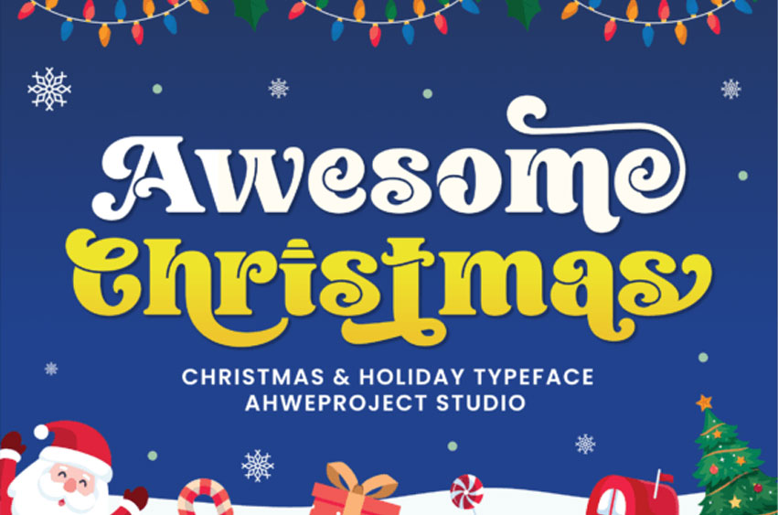 Awesome Christmas Font