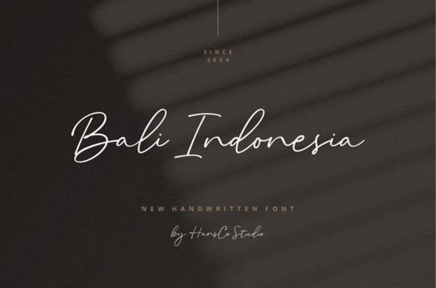 Bali Indonesia Font