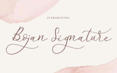 Bojan Signature Font