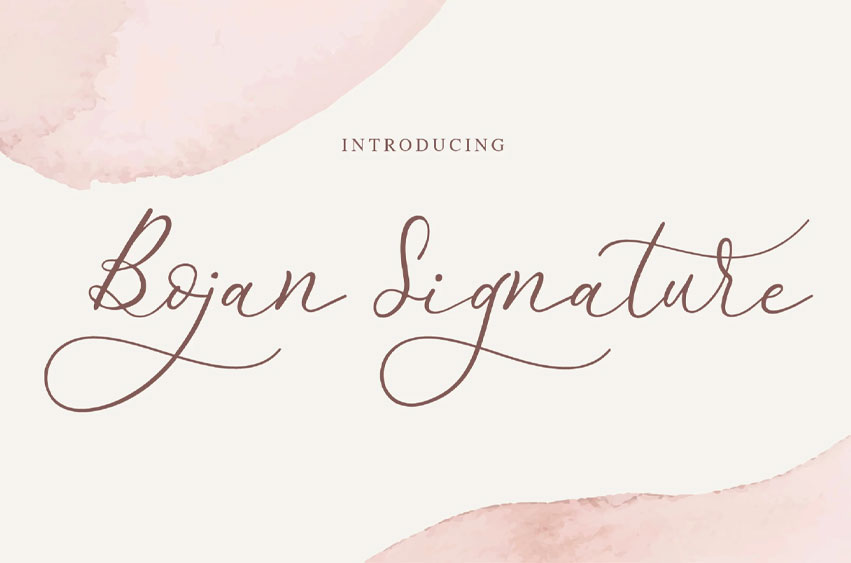 Bojan Signature Font