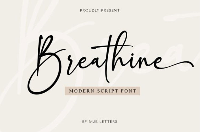 Breathine Font