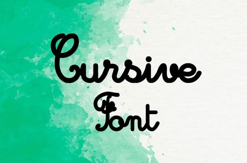 Cursive Font