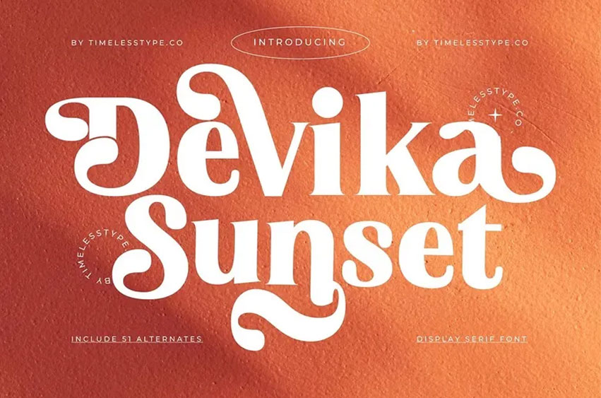 Devika Sunset Font