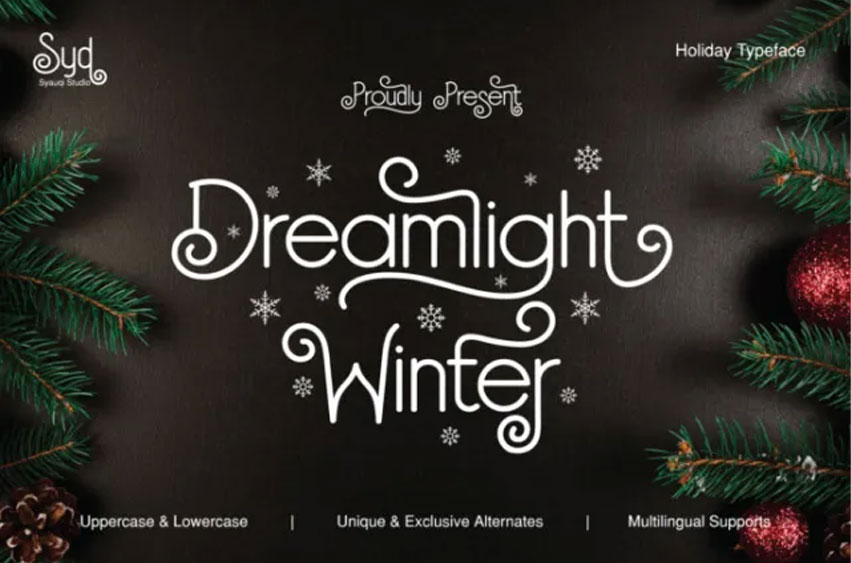 Dreamlight Winter Font