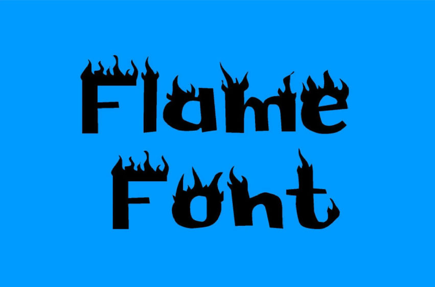 Flame Font