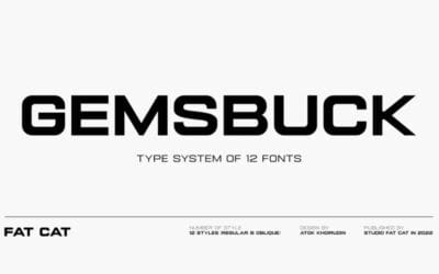 Gemsbuck 01 Font