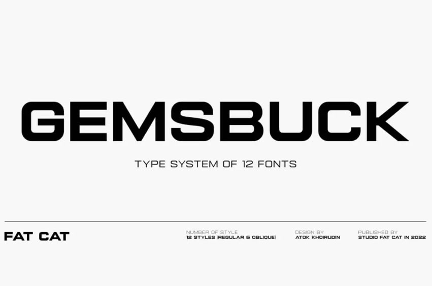 Gemsbuck 01 Font