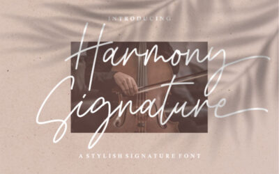 Harmony Signature Font