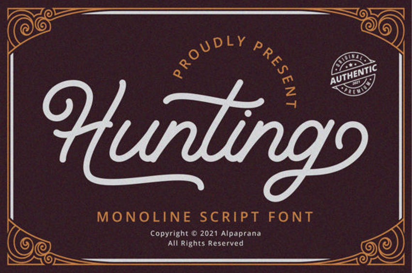 Hunting Font