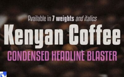 Kenyan Coffee Font