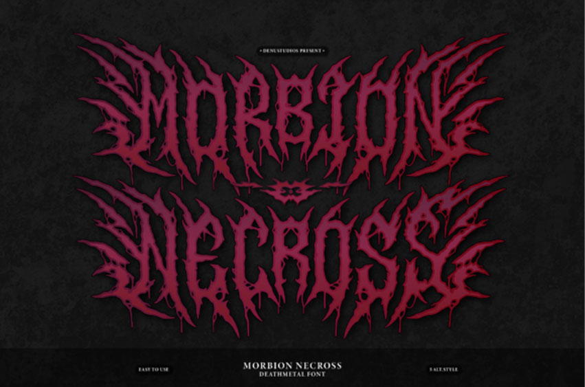 Morbion Necross Font