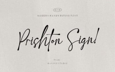Prishton Sign Font