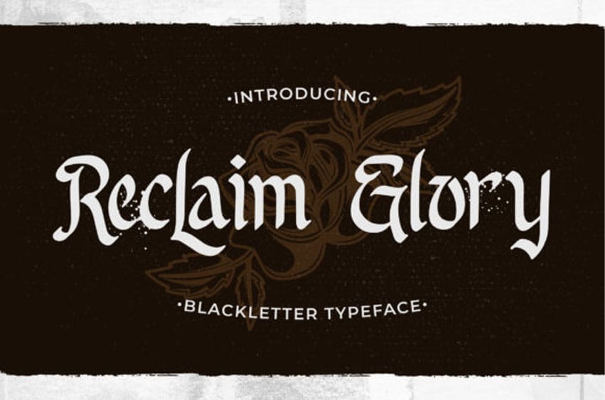 Reclaim Glory Font