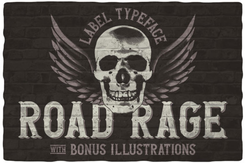 Road Rage Typeface Font