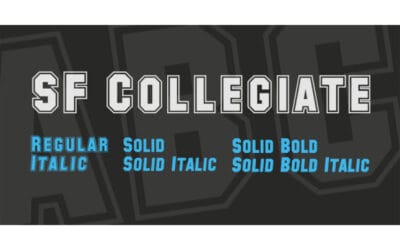 SF Collegiate Font