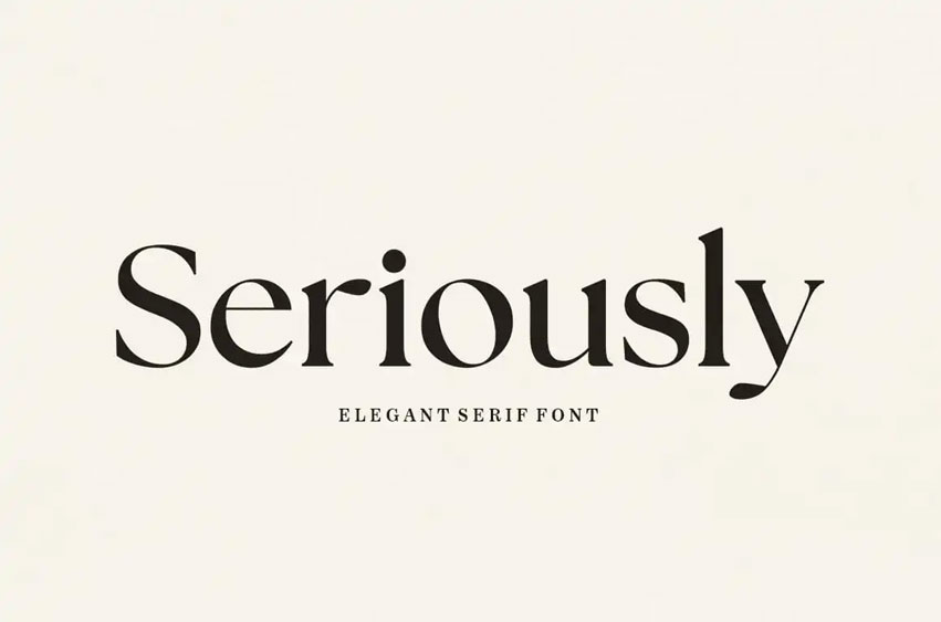 Seriously Font