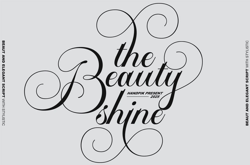 The Beauty Shine Font