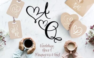 Wedding Heart Monogram Font