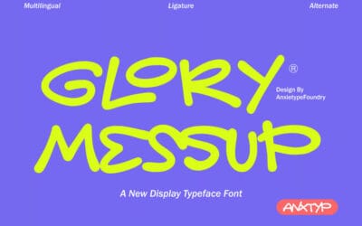 AT Glory Messup Font