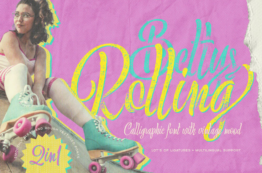 Bettys Rolling Font